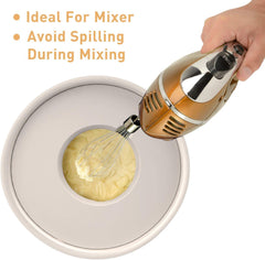 Mixing Bowls Set of 5, Stainless Steel Nesting Bowls with Khaki Lids, 3 Grater Attachments, Measurement Marks & Non-Slip Bottoms, Size 5, 3, 2, 1.5, 0.63 QT, Great for Mixing & Serving