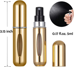 Portable Mini Refillable Perfume Atomizer Bottle Atomizer Travel Size Spray Bottles Accessories 5 Sets of 5Ml/0.2Oz