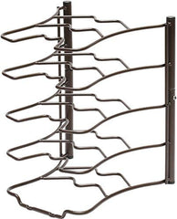 Decobros Kitchen Counter and Cabinet Pan Organizer Shelf Rack, Bronze