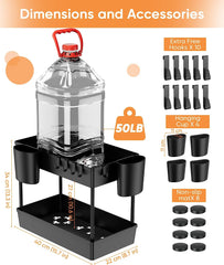 under Sink Organizer, 2 Tier Kitchen under Cabinet Countertop Organizers Storage Rack Basket with 10 Hooks and 4 Hanging Cup for Bathroom,Multi-Purpose Storage Shelf for Kitchen (2)