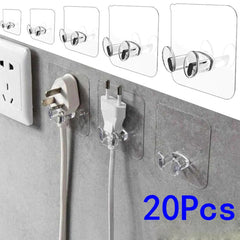 5/10/20 Pcs Wall Storage Hook Punch-Free Power Plug Socket Holder Kitchen Stealth Hook Wall Adhesive Hanger Bathroom