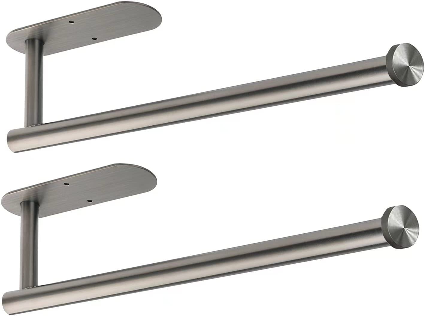 Paper Towel Holders for Kitchen,Paper Towels Bulk- Self-Adhesive under Cabinet,Both Available in Adhesive and Screws,Stainless Steel