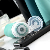 Travel Bottles for Toiletries, 3Oz Tsa Approved Travel Size Containers BPA Free Leak Proof Travel Tubes Refillable Liquid Travel Accessories with Clear Toiletry Bag (4 Pack)