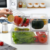 Fridge Organizer - Refrigerator Organizer Bins, 7Pcs Fridge Organizer and Storage Clear, Stackable Fridge Organizer Bins with Lid BPA Free Egg Organizer for Refrigerator