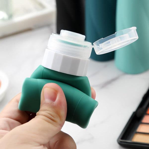 Travel Bottles for Toiletries, 3Oz Tsa Approved Travel Size Containers BPA Free Leak Proof Travel Tubes Refillable Liquid Travel Accessories with Clear Toiletry Bag (4 Pack)